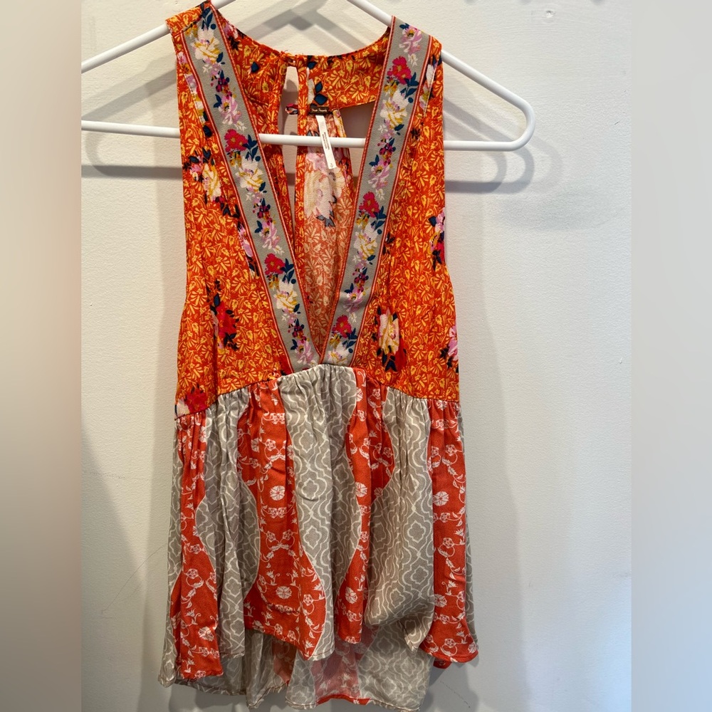 Free People Flowy Floral Tank